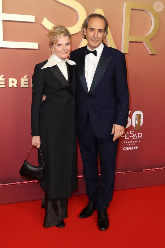 Alexandre Desplat et sa femme Solrey - Photocall de la 50ème édition de la cérémonie des César à l'Olympia à Paris, France, le 28 février 2025 © Dominique Jacovides - Olivier Borde / Bestimage