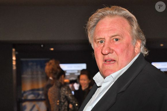 Gérard Depardieu lors de la soirée de clôture de la 3eme édition du Festival Cinéroman à Nice, le 24 octobre 2021. Bruno Bebert / Bestimage