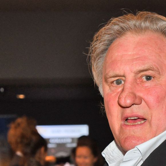Gérard Depardieu lors de la soirée de clôture de la 3eme édition du Festival Cinéroman à Nice, le 24 octobre 2021. Bruno Bebert / Bestimage