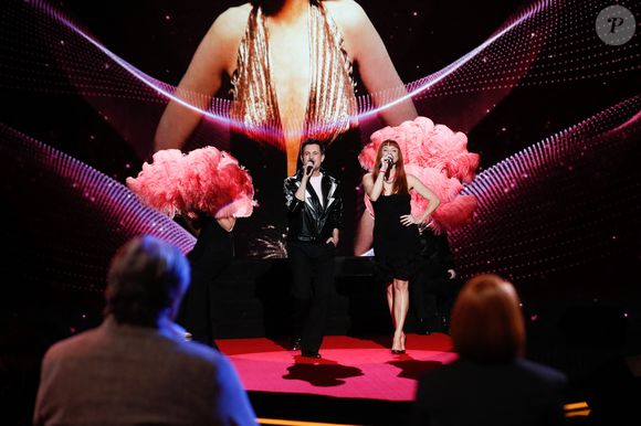 Exclusif - les amies d'Elodie Frégé - Surprises - Enregistrement de l'émission "La Boîte à secrets", au Studio du Lendit, présentée par F.Bollaert et diffusée le 17 janvier sur France 3. Le 17 décembre 2024 © Christophe Clovis / Bestimage