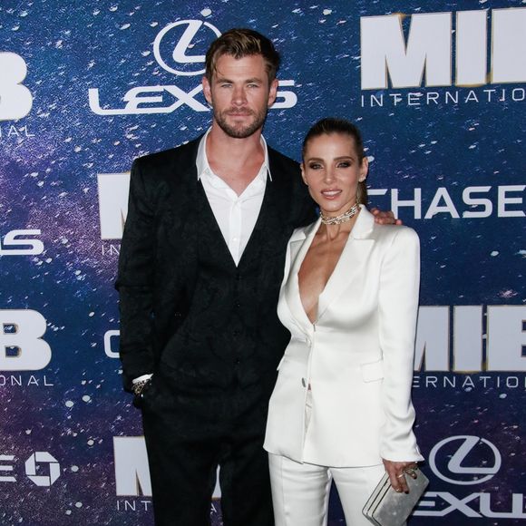 Chris Hemsworth et sa femme Elsa Pataky à la première de "M.I.B. International" au cinéma AMC Lincoln Square 13 à New York, le 12 juin 2019.
Bestimage