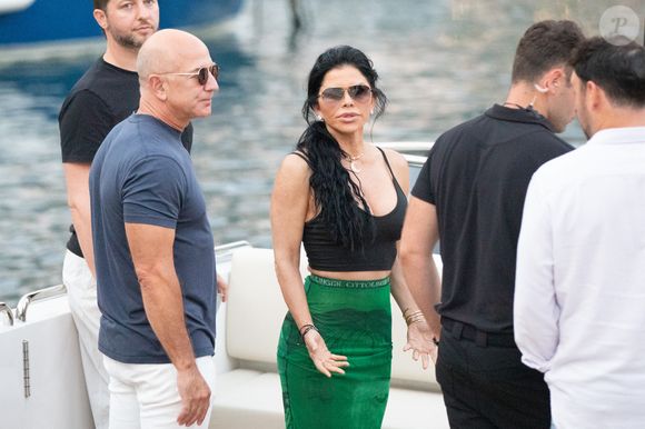 Jeff Bezos et Lauren Sanchez en Croatie le 16 août 2023.