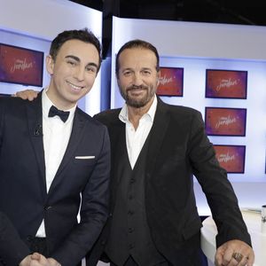 Jordan de Luxe et Francis Lalanne lors de l'enregistrement de l'émission "Chez Jordan". Le 1er février 2023
© Cédric Perrin / Bestimage