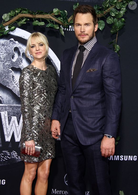 Chris Pratt et Anna Faris à la première de " Jurassic World " au théâtre The Dolby à Hollywood, le 9 juin 2015. © Bestimage