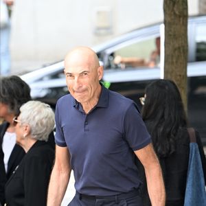Nicolas Canteloup - Arrivées aux obsèques de Nonce Paolini en l'église Saint-Honoré-d'Eylau, 66 bis, avenue Raymond-Poincaré à Paris, France, le 23 juillet 2024.  
Agence / Bestimage