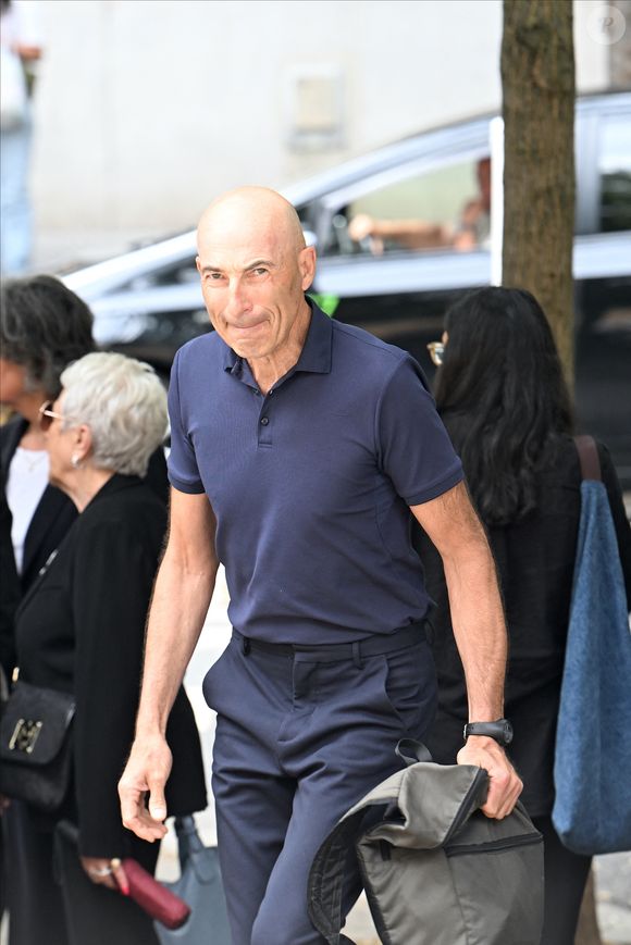Nicolas Canteloup - Arrivées aux obsèques de Nonce Paolini en l'église Saint-Honoré-d'Eylau, 66 bis, avenue Raymond-Poincaré à Paris, France, le 23 juillet 2024.  
Agence / Bestimage
