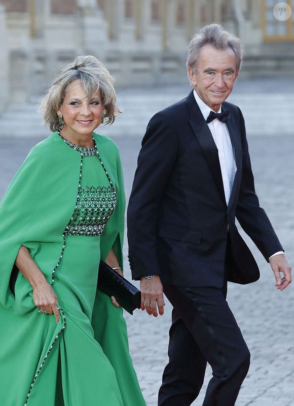Bernard Arnault et sa femme Hélène Mercier-Arnault - Dîner d'Etat au château de Versailles en l'honneur de la visite officielle du roi et de la reine d'Angleterre en France (20 - 22 septembre 2023), le 20 septembre 2023. 150 invités triés sur le volet ont été conviés à cette occasion.
© Jacovides-Moreau / Bestimage