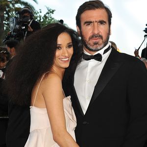 Eric Cantona et Rachida Brakni arrivent à la projection de 'Looking for Eric' pendant le 62ème Festival de Cannes au Palais des Festivals à Cannes, France le 18 mai 2009. Photo Nebinger-Orban/ABACAPRESS.COM