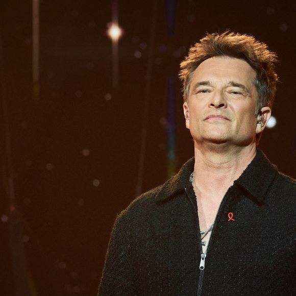 Exclusif - David Hallyday lors de l’enregistrement de l’émission “Les stars s’unissent pour le Sidaction” au théâtre Marigny à Paris, France, le 11 mars 2025. L’émission sera diffusée en prime le 22 mars sur France 2. © Guirec-Moreau/ Bestimage