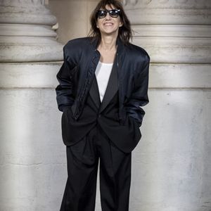Charlotte Gainsbourg - Photocall du défilé Saint Laurent  "Collection Masculine Prêt-à-Porter Automne/Hiver 2025-2026" lors de la Fashion Week de Paris (PFW) le 28 janvier 2025 © Olivier Borde /Bestimage