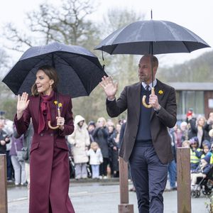 Le Prince William, le Prince de Galles, et Catherine, la Princesse de Galles, visitent Powys, à l'occasion de la fête de la Saint Davids. Photo par GOFF  / BESTIMAGE