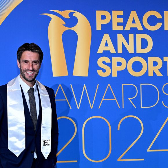 Tony Estanguet, honoré comme Personnalité de l'année, durant la soirée des Peace and Sport Awards dans le cadre du 14eme Forum International Peace and Sport au Musée Océanographique de Monaco, le 3 décembre 2024. © Bruno Bebert/Bestimage
