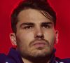 Le rugbyman va être absent au moins six mois pour une rupture des ligaments du genou
Antoine Dupont lors du lancement du Tournoi des Six Nations (Rugby) opposant la France au Pays de Galles (43-0), au Stade de France, à Saint-Denis, Seine Saint-Denis, France, le 31 janvier 2025. © Cyril Moreau/Bestimage