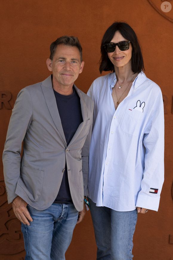 Géraldine Maillet et Daniel Riolo au village lors des Internationaux de France de Tennis de Roland Garros 2025. Paris, le 30 mai 2025.
© Moreau / Jacovides / Bestimage