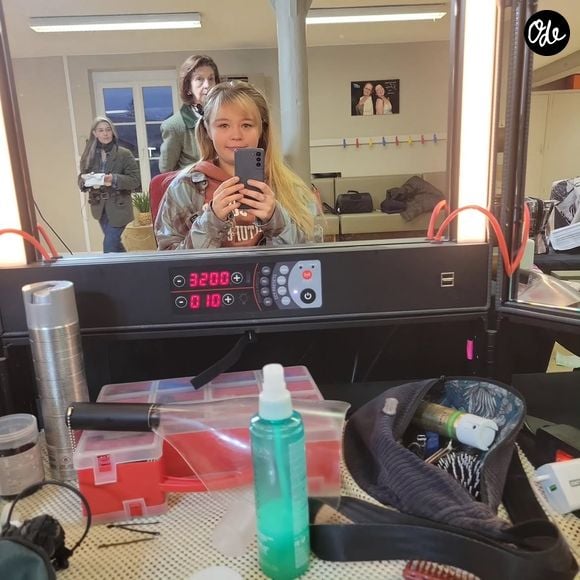 Cypriane Gardin sur le tournage d'un court-métrage en octobre 2025.