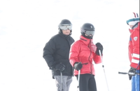 Laeticia Hallyday et Serge Varsano profitent d'un séjour à Courchevel.