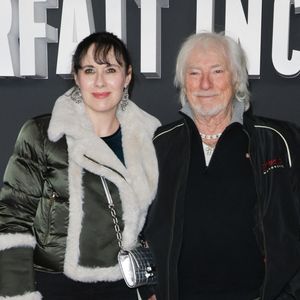 Hugues Aufray avec sa femme Muriel Mégevand - Avant-première du film "Un parfait inconnu" au Grand Rex à Paris le 15 janvier 2025. © Coadic Guirec/Bestimage
