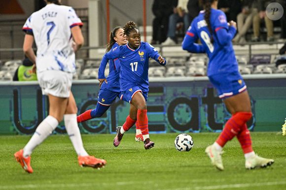 Sandy Baltimore (fr) - Football Feminin - La France l'emporte contre la Norvège (1-0) pour leur premier match de la phase de groupe de la Ligues de Nations 2025 à Toulouse le 21 mars 2025.
© Thierry Breton / PsnewZ / Bestimage