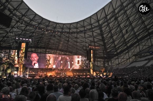 Corsu Mezu Mezu, le concert emmené par Patrick Fiori qui a eu lieu au stade Orange Vélodrome à Marseille, le 22 mai 2026, diffusé le 28 août sur France 3. © Bruno Bebert/Bestimage