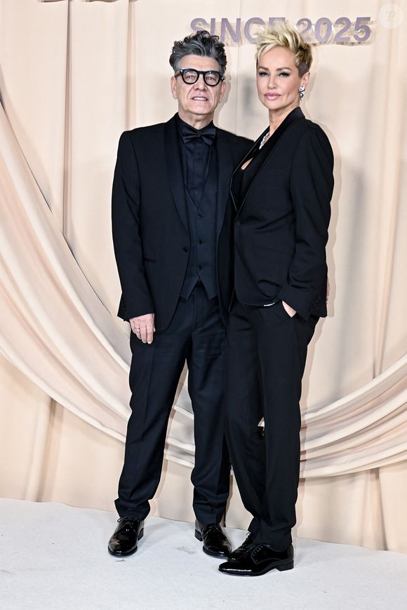 Marc Lavoine et sa compagne Adriana Karembeu à la soirée du Beauty Ball 2026 au château de Bratislava, en Slovaquie, le 16 janvier 2026. © ProfiMedia/Bestimage