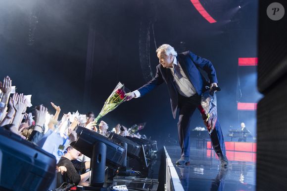 Exclusif - Michel Sardou - Ultime concert de Michel Sardou pour la dernière date de son spectacle "La dernière danse" à la Seine Musicale à Boulogne-Billancourt le 12 avril 2018. Le chanteur a rassemblé plus de 400 000 spectateurs pour une tournée de 82 concerts. © Pierre Perusseau/Bestimage 