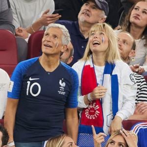 Nagui et sa femme Mélanie Page - Célébrités dans les tribunes du match du groupe D de l'Euro 2024 entre l'équipe de France face à l'Autriche (1-0) à Dusseldorf en Allemagne le 17 juin 2024. © Cyril Moreau/Bestimage