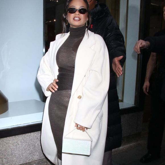 New York, NY - Christina Milian a été vue quittant le Today Show à New York City après son apparition. 
©Backgrid USA / Bestimage