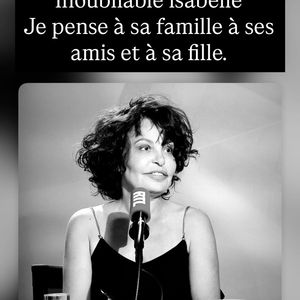 Les hommages à Isabelle Mergault se sont enchaînés sur les réseaux sociaux.  Capture d'écran Instagram