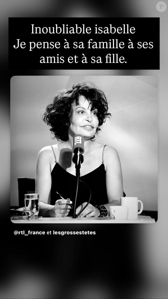 Les hommages à Isabelle Mergault se sont enchaînés sur les réseaux sociaux.  Capture d'écran Instagram