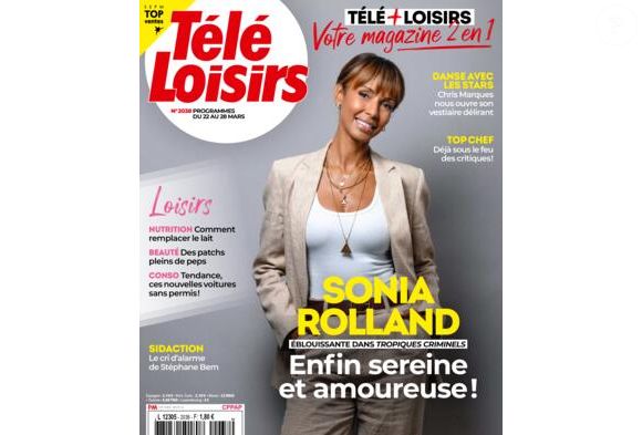 Sonia Rolland fait la couverture de Télé-Loisirs le 17 mars 2025