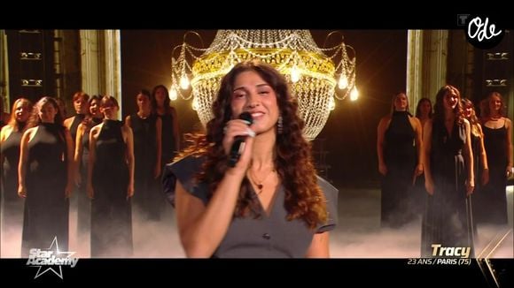 Tracy fait partie de la nouvelle promotion de la "Star Academy". Capture d'écran TF1