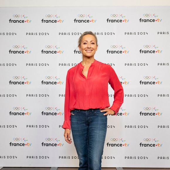 Anne Sophie Lapix lors de la présentation des journalistes et chroniqueurs de France Télévisions pour les Jeux Olympiques 2024 au musée de l'Homme à Paris, le 11 juin 2024.
Pierre Perusseau / Bestimage