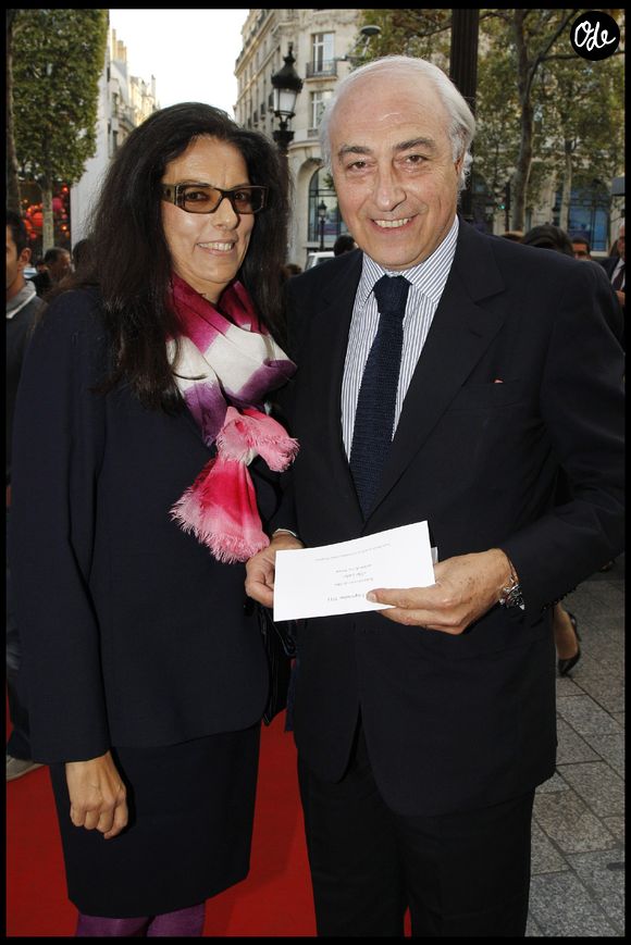 Françoise Bettencourt-Meyers et son mari Jean-Pierre Meyers - Gala de la Fondation Pompidou et projection du film "The Lady" en avant-première, à Paris en France le 13 septembre 2011. Agence / Bestimage