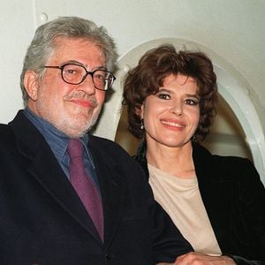 Paris, 14/2/2000. Ettore Scola et Fanny Ardant. Photo by Leo/ABACA
