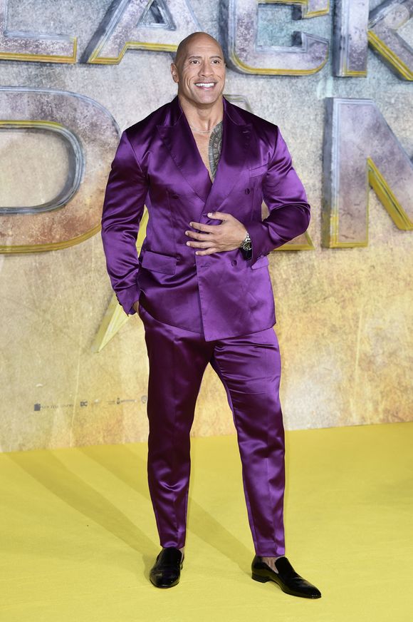 Dwayne "The Rock" Johnson à la première du film "Black Adam" à Londres, le 18 octobre 2022.