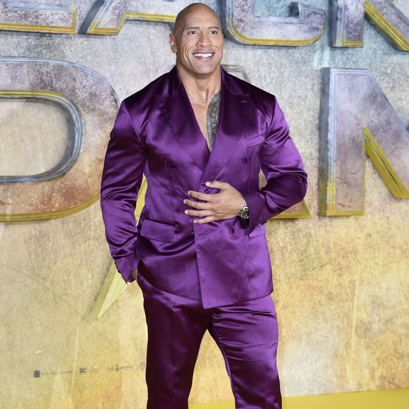 Dwayne "The Rock" Johnson à la première du film "Black Adam" à Londres, le 18 octobre 2022.