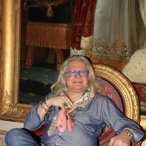 Exclusif - Pierre-Jean Chalençon lors d'une soirée cocktail chez Pierre-Jean de Chalençon au Palais Vivienne à Paris. Le 2 février 2022 (BALDINI / BESTIMAGE).