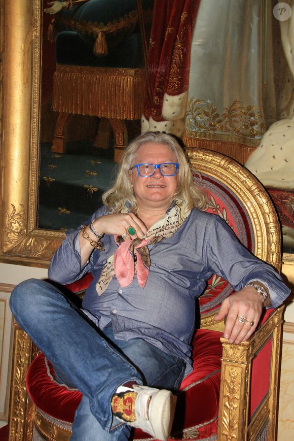 Exclusif - Pierre-Jean Chalençon lors d'une soirée cocktail chez Pierre-Jean de Chalençon au Palais Vivienne à Paris. Le 2 février 2022 (BALDINI / BESTIMAGE).