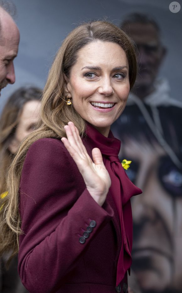 Le Prince William, le Prince de Galles, et Catherine, la Princesse de Galles, visitent Powys, à l'occasion de la fête de la Saint Davids. Photo par GOFF  / BESTIMAGE