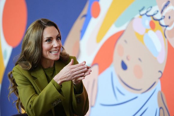 Kate Middleton Middleton, princesse de Galles, lors d'une visite à Home-Start à Oxford, le 9 octobre 2025. Home-Start UK se prépare à déployer une formation auprès de son réseau de 9 000 bénévoles sur la base de la série explicative du Centre for Early Childhood de la Royal Foundation. Photo par PA Photo/ Bestimage