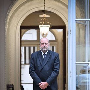 Le ministre français de la Justice sortant, Eric Dupond Moretti, lors de la cérémonie de passation des pouvoirs au ministère de la Justice à Paris, France, le 23 septembre 2024. Photo by Tomas Stevens/ABACAPRESS.COM