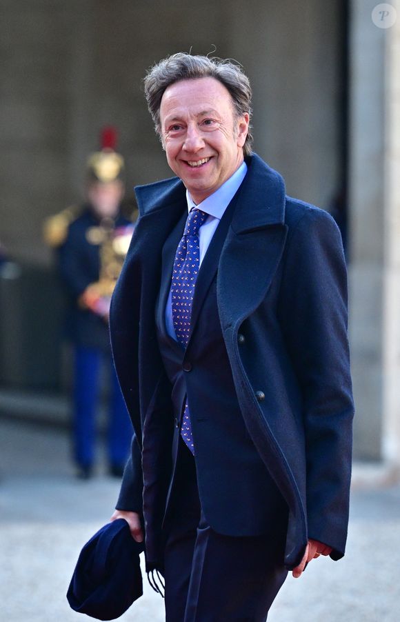 Stéphane Bern - Arrivées au dîner d'état au palais de l'Elysée à Paris donné en l'honneur du roi et de la reine de Danemark le 31 mars 2025.

© Christian Liewig / Bestimage