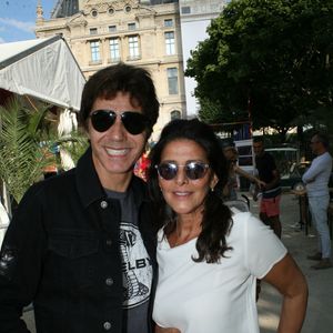 Jean-Luc Lahaye, et son ex-femme Aurélie - Ouverture de la 34ème Fête foraine des Tuileries au jardin des Tuileries à Paris, France, le 23 juin 2017. © JLPPA/Bestimage