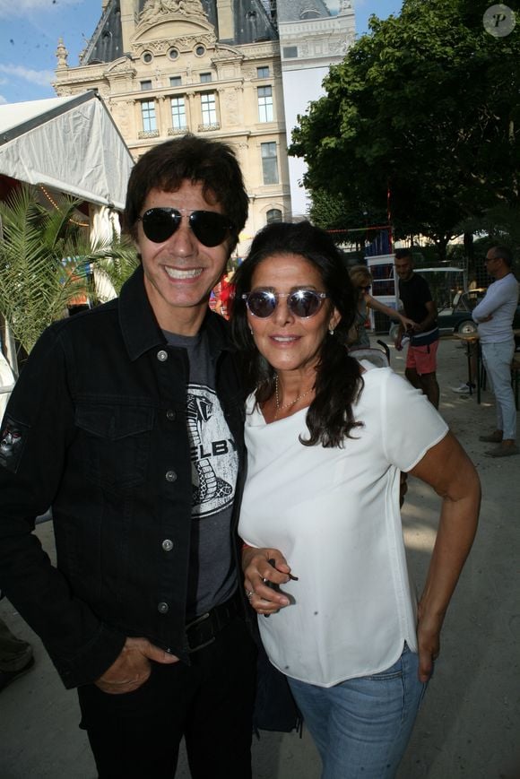 Jean-Luc Lahaye, et son ex-femme Aurélie - Ouverture de la 34ème Fête foraine des Tuileries au jardin des Tuileries à Paris, France, le 23 juin 2017. © JLPPA/Bestimage