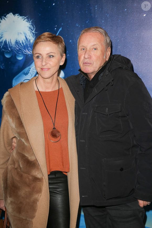 Yves Renier et sa femme Karine Renier lors du photocall du spectacle 'BO le voyage musical' de Catherine Lara et Giuliano Peparini au 13 Art a Paris, France le 09 Mars, 2018. Photo de Nasser Berzane/ABACAPRESS.COM
