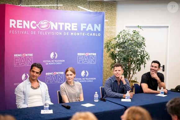 Ricky Whittle et la chanteuse française Shy'm, qui présenteront la cérémonie des Nymphes d'Or le 17 juin, lors d'une rencontre avec le public lors du 64ème Festival de Télévision de Monte Carlo au Grimaldi Forum de Monaco.

© Pierre Perusseau / Osuna / Bestimage