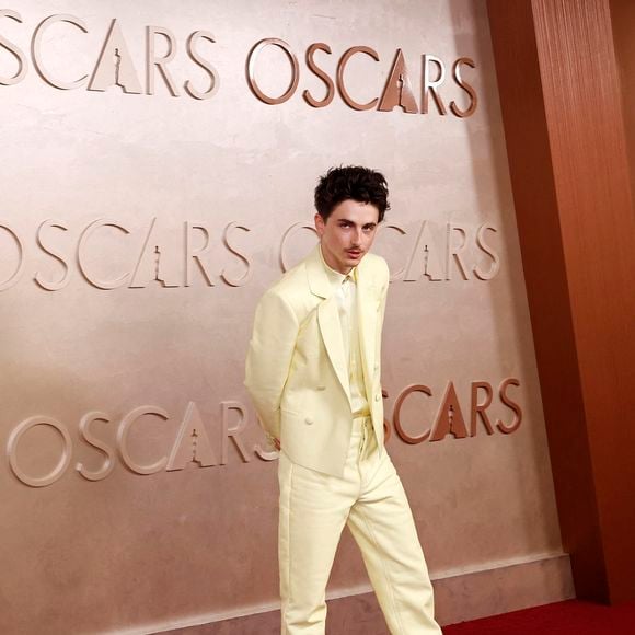Timothée Chalamet - Photocall de la 97ème cérémonie des Oscars au cinéma Dolby à Los Angeles le 2 mars 2025. © Agence / Bestimage