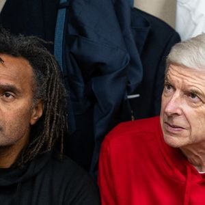 Christian Karembeu, Arsène Wenger lors du Match de football caritatif du Variétés club de France au profit de l'opération Pièces jaunes au stade Bernard Giroux à Plaisir, France, le 24 avril 2024.

© Pierre Perusseau/Bestimage