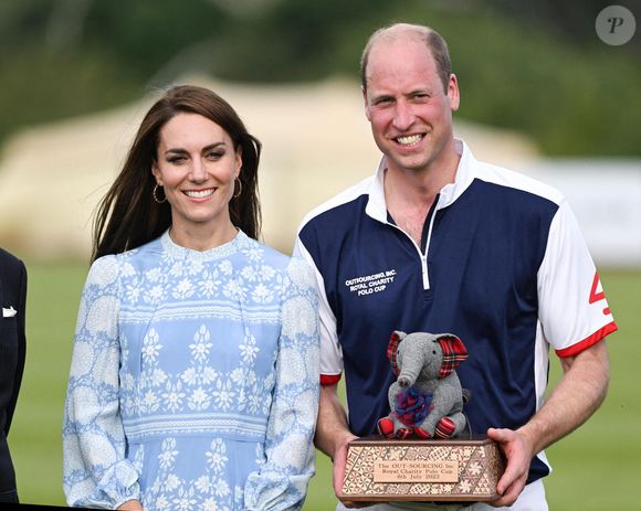 Le Prince de Galles et la Princesse de Galles participent à la Out-Sourcing Inc. Royal Charity Polo Cup 2023 au Guards Polo Club. Le match sera disputé dans le but de collecter des fonds et de sensibiliser le public à onze organisations caritatives soutenues par le Prince et la Princesse de Galles. Windsor, Royaume-Uni, 6 juillet 2023. © Doug Peters/Empics/ABACAPRESS.COM