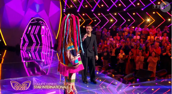 Il n'avait qu'un seul prime pour tenter de brouiller les pistes 

Le Cyclope dans Mask Singer, capture d'écran TF1